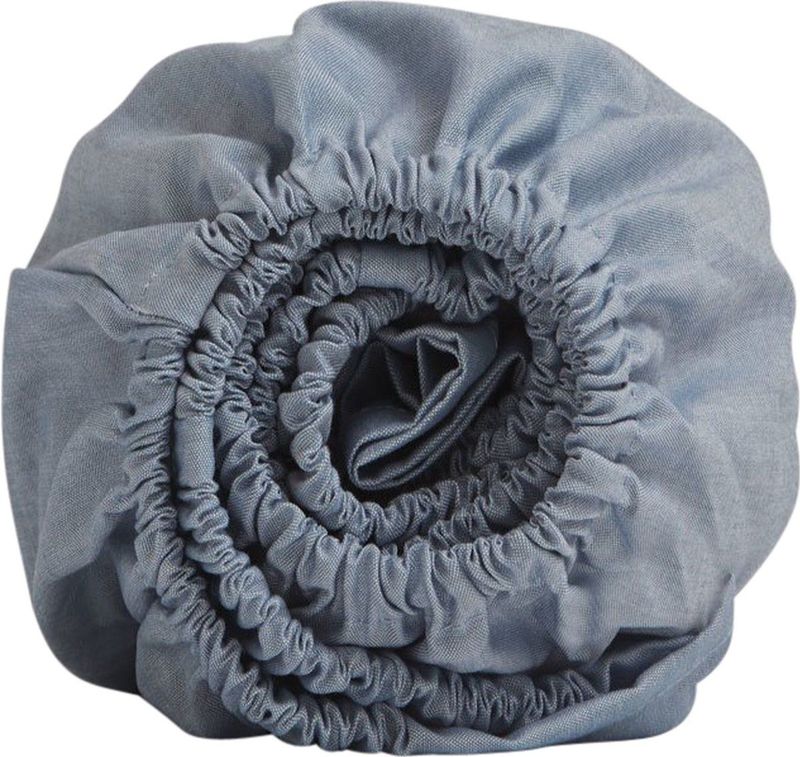 Yumeko - Hoeslaken - Blauw - Katoen TENCEL™ - 180x200x30