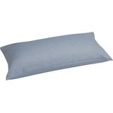 Yumeko kussensloop katoen TENCEL™ blauw chambray 40x80 - Biologisch & ecologisch - 1 stuk