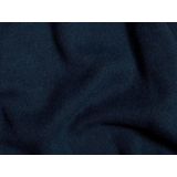 Yumeko poncho gebreid katoen marineblauw melange