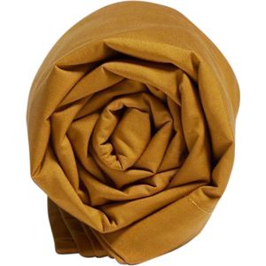 Yumeko kinderlaken percal katoen okergeel 120x150