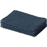 Yumeko washandjes dots blauw 15x22 - 4 st