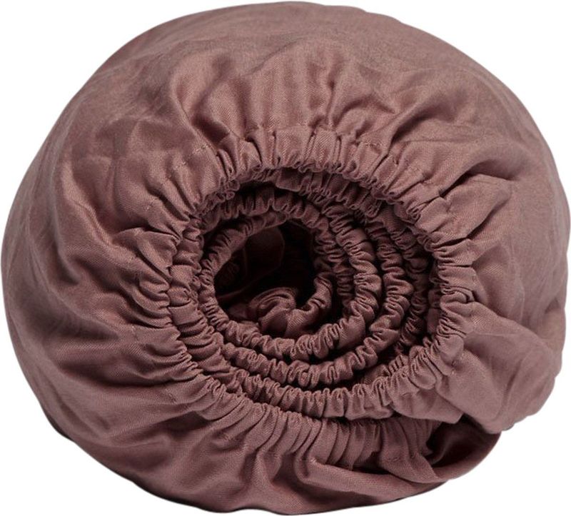 Yumeko - Hoeslaken - Poederroze - Katoen TENCEL™ - Biologisch