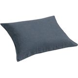 Yumeko - Kussensloop - Aardeblauw - Gewassen Linnen - 60x70 cm - Biologisch & Ecologisch