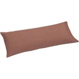 Yumeko kussensloop gewassen linnen klei roze 40x80 - Biologisch & ecologisch - 1 stuk