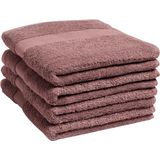 Yumeko handdoeken terry poederroze 50x100 - 4 st - Bio, eco & fairtrade
