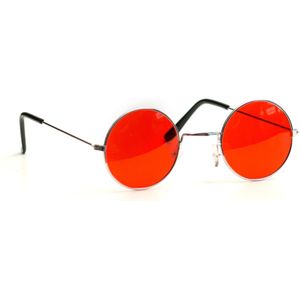 Partychimp Bril John Lennon Voor Bij Carnavalskleding Heren Carnavalskleding Dames Carnaval Accessoires Carnaval - Rood - One-size