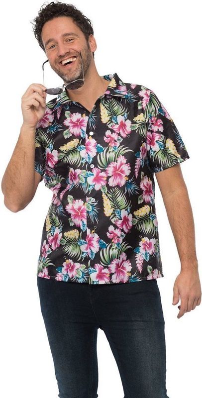 Partychimp - Hawaii Blouse - Multicolor - Polyester