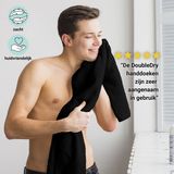 DoubleDry Handdoek Hotel Collectie - 6 stuks - 50x100 - zwart