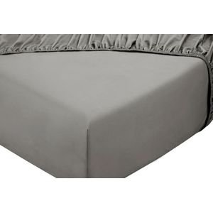 Hoeslaken - 100% natuurlijk katoen - 180x200 - grijs