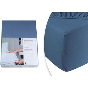 Hoeslaken flanel - 100% katoen - 90x200 - petrol