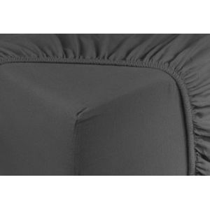 Hoeslaken flanel - 100% katoen - 140x200 - antraciet