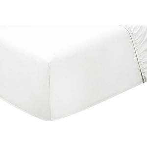 PHLOX Hoeslaken - katoen-satijn - Topkwaliteit 300 TC - 140x200 - wit