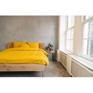 Kayori - Nikko - Dekbedovertrek - Goud - 240 x 200 / 220 cm - Lits-Jumeaux