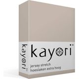 Spannbettlaken Kayori Shizu Sand (Jersey)-2-personen (140/160 x 200/210/220 cm)
