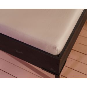 Kayori - Shizu - Split Topper Hoeslaken - Bruin - 100% Percal Katoen