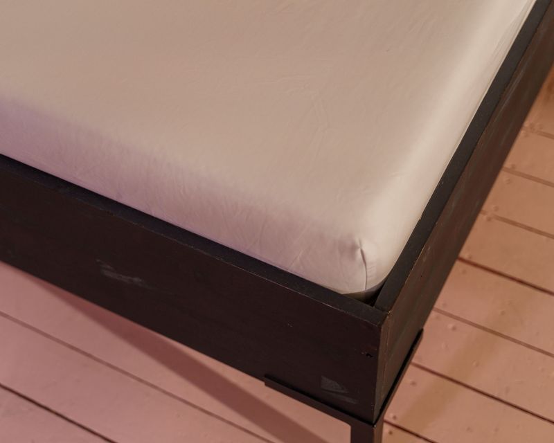 Kayori - Shizu - Split Topper Hoeslaken - Bruin - 100% Percal Katoen