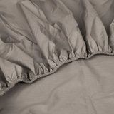 Spannbettlaken Kayori Shizu Taupe (Perkal)-140 x 200 cm