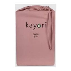 Kayori Shizu Perkal Hoeslaken Dubbel-split-topdekmatras Mauve-160x200 cm 160x200 cm