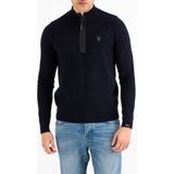 Butcher - Clifden - Gebreide Trui - Donkerblauw - Halfzip