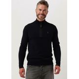 Butcher - Clifden - Gebreide Trui - Donkerblauw - Halfzip