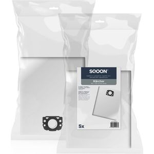 SQOON® - Stofzuigerzakken tbv Karcher WD & MV 4/5/6 series - 5 stuks