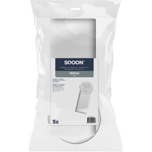 SQOON® - Stofzuigerzakken Geschikt Voor Nilfisk GD5 / GD5 FLY / Rugstofzuiger - 5 Stuks