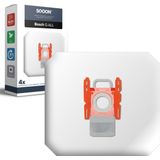 SQOON® - Stofzuigerzak geschikt voor Bosch BBZ16GALL / BBZ41FGALL Series - Rode aansluiting - 4 stuks