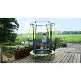EXIT Tiggy junior Trampolin mit Sicherheitsnetz ø140cm - schwarz/grün