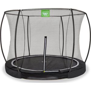 EXIT Black Edition inground trampoline rond ø244cm - zwart