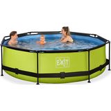 EXIT toys Lime zwembad ø300x76cm met filterpomp - groen