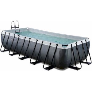 Zwembad Exit Frame Pool 5.4X2.5X1.22M (12V Zandfilter) Black Leather Style