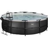 EXIT Framepool "inkl. multifunktionaler Poolabdeckung & Wärmepumpe", (Set, 5 tlg.), ØxH: 450x122 cm, mit Sandfilteranlage und Sicherheitsleiter