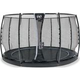 EXIT Dynamic groundlevel trampoline rond ø366cm - zwart