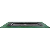 EXIT Dynamic groundlevel trampoline 275x458cm met Freezone veiligheidstegels - zwart