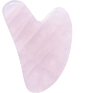 Gua sha massagesteen van rozenkwarts (voor tederheid en liefde), 8 cm
