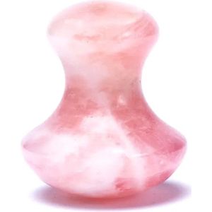 Rozenkwarts Massagehulp - 4x3.5cm - Roze - Edelsteen