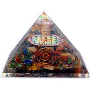 Yogi & Yogini-Orgoniet Bloem des Levens Chakra met Kristalpunt