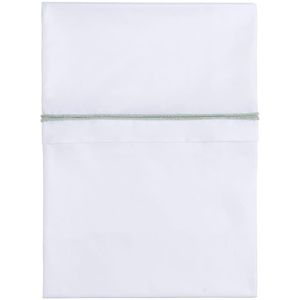 Baby's Only Wieglaken gebreide bies - Goud-Mint Mêlee/Wit - 80x100 cm - 100% egyptisch katoen