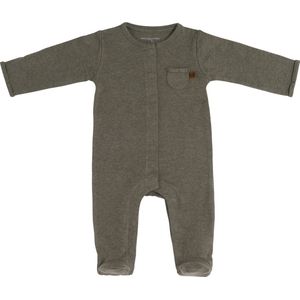 Baby's Only Boxpakje met voetjes Melange - Khaki - 62 - 100% ecologisch katoen - GOTS