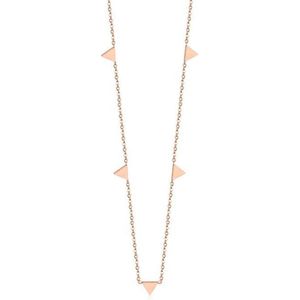 Cilla Jewels - Driehoek Ketting - Rose Verguld - Edelstaal