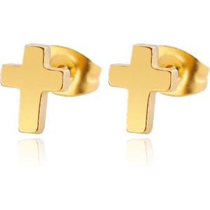 Cilla Jewels - Oorknoppen - Goudkleurig - Edelstaal - Minimalistisch Design