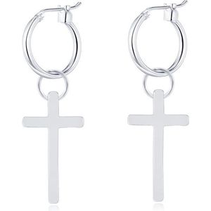 LGT Jewels Damesoorbellen met Zilveren Kruis