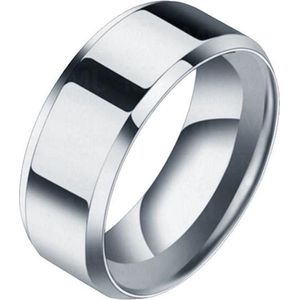 Heren ring Titanium Zilverkleurig 8mm-17mm