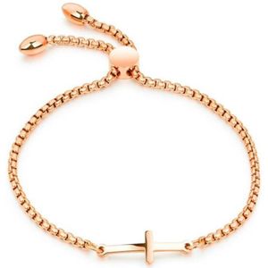 Cilla Jewels - Venetiaanse Schakelarmband - Rosé - Verguld Edelstaal