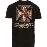 West Coast Choppers - Motorcycle Co - T-shirt - Zwart - Korte Mouwen