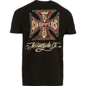 West Coast Choppers - Motorcycle Co - T-shirt - Zwart - Korte Mouwen