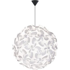 Umage Lora X-Large hanglamp white - met koordset zwart - Ø 75 cm