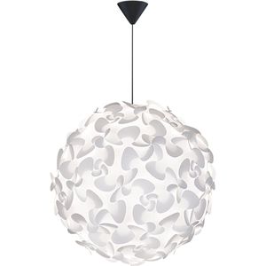 Umage Lora Medium hanglamp white - met koordset zwart - Ø 45 cm