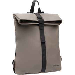New Rebels Mart-Los Angeles Rolltop Mini-rugzak, uniseks, taupe, 27 x 8 x 33 cm, taupe, 27x8x33cm