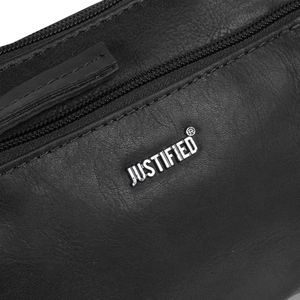 Justified Bags® Nynke Small Front Pocket Schoudertas Zwart